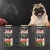 Zestaw 6 puszek karmy mokrej John Dog Konina Special Edition po 400 g obok psa