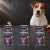 Zestaw 6 puszek karmy mokrej John Dog Cielęcina z żurawiną Berry Line po 400 g obok psa