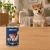 Puszka karmy mokrej John Dog Wołowina z królikiem i jeżynami Junior Berry Line 400 g obok szczeniaka w domu