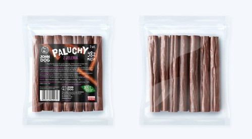 John Dog paluchy z jelenia 7 szt. – przód i tył opakowania
