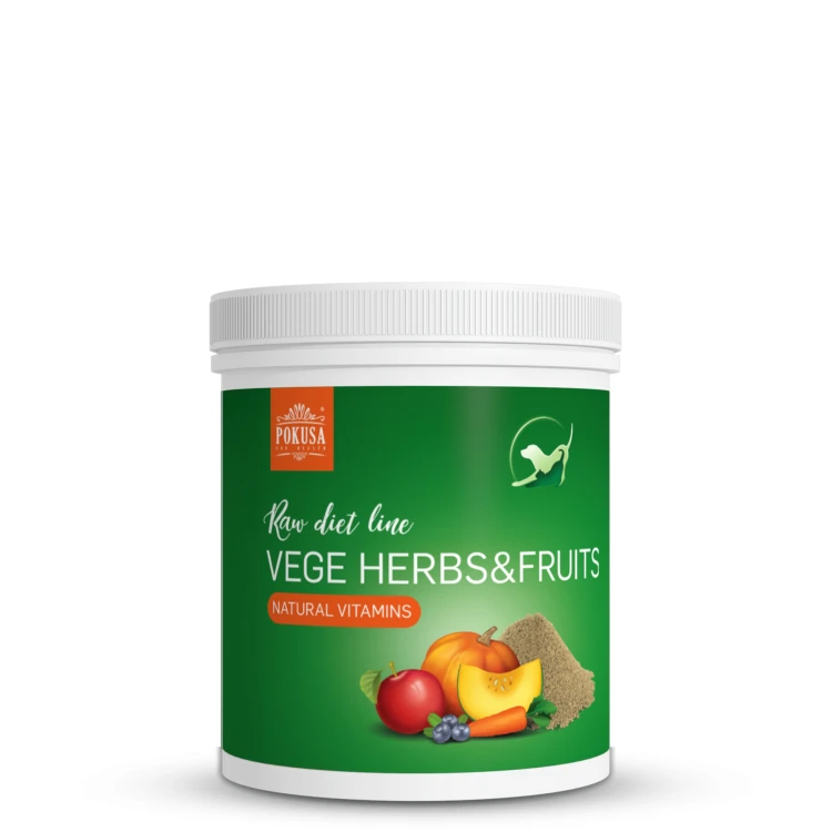 Pokusa RawDietLine VegeHerbs & Fruits 200 g – opakowanie