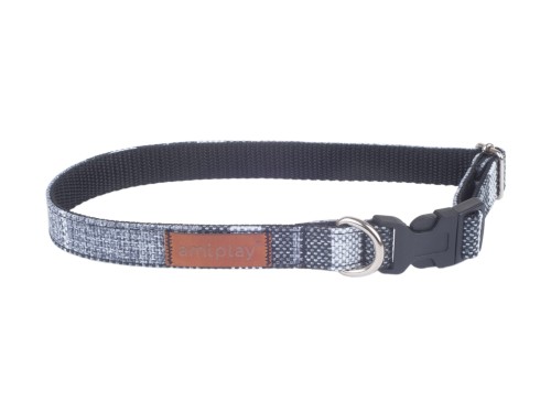 amiplay London S – obroża w kratę, obwód 20–35 cm