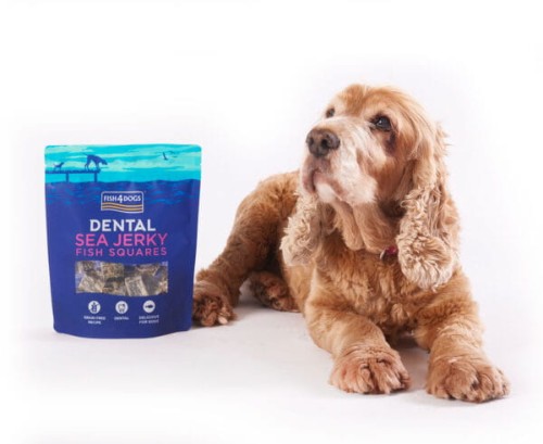 Fish4Dogs Sea Jerky Fish Squares 115 g