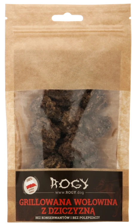 ROGY grillowane przysmaki: wołowina z dziczyzną 80 g