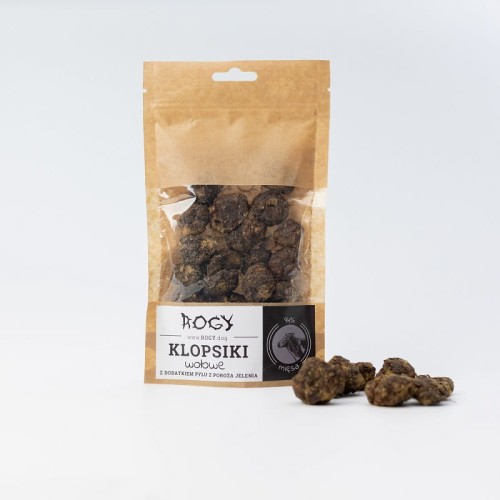 ROGY klopsiki wołowe z pyłem z poroża jelenia 80 g