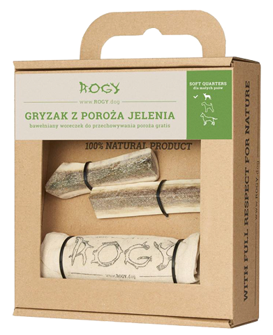 ROGY gryzak z poroża jelenia – rozmiar S