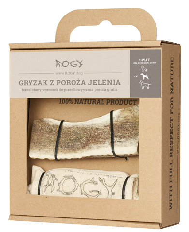 ROGY gryzak z poroża jelenia – rozmiar M