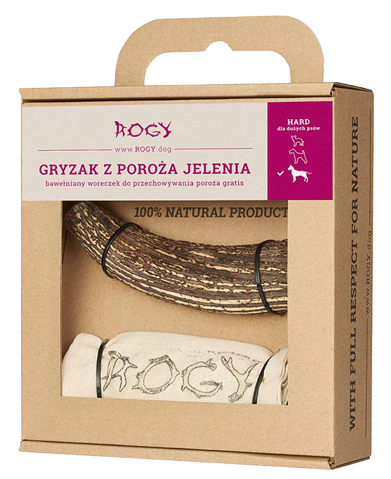 ROGY gryzak z poroża jelenia – rozmiar L
