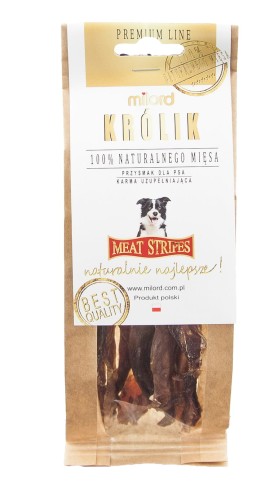 Milord królik w paskach 80 g – suszone mięso