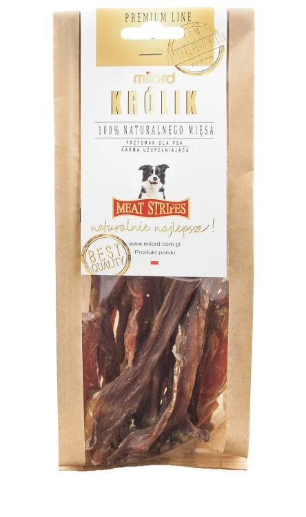 Milord królik w paskach 150 g – suszone mięso