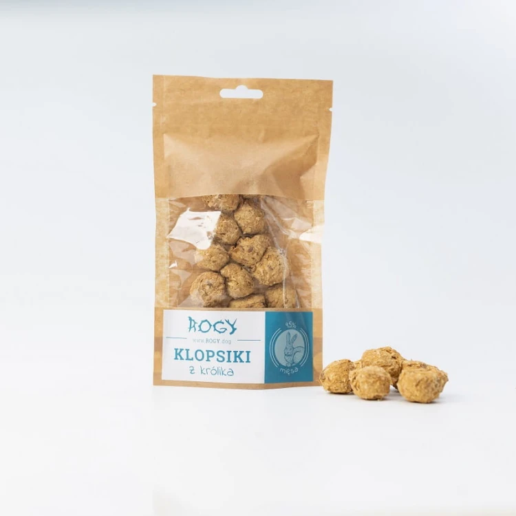 ROGY klopsiki z królika 80 g – przysmaki dla psa