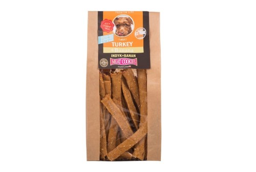 Milord indyk z bananem 80 g – mięsne ciasteczka