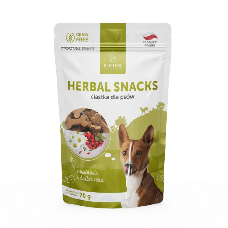 Pokusa Herbal Snacks 70 g – ciastka dla psa