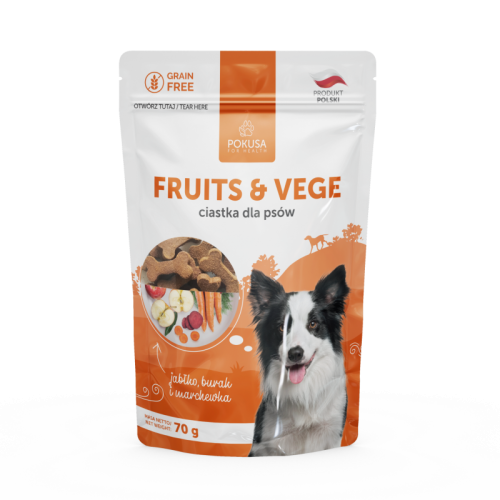 Pokusa Fruits & Vege 70 g – ciastka dla psa