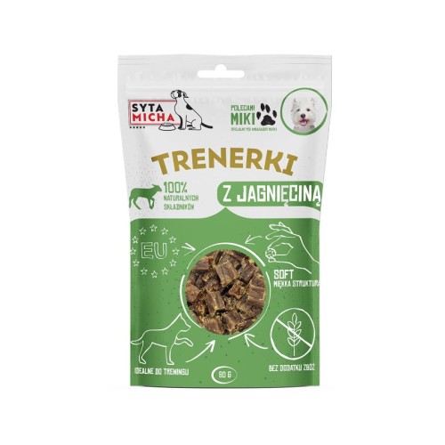 Syta Micha trenerki z jagnięciną 80 g – miękkie przysmaki