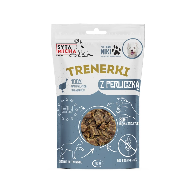 Syta Micha trenerki z perliczką 80 g – miękkie przysmaki