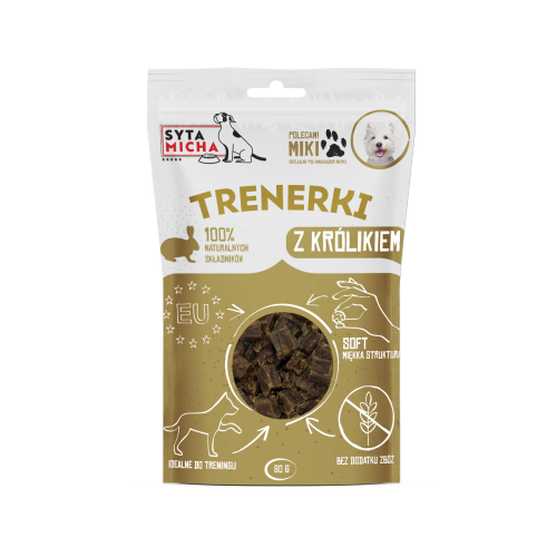 Syta Micha trenerki z królikiem 80 g – miękkie przysmaki