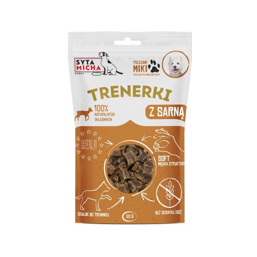 Syta Micha trenerki z sarną 80 g – miękkie przysmaki