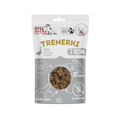 Syta Micha trenerki z gęsią 80 g – miękkie przysmaki