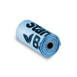 Bio Worki na odchody 15szt (1 rolka) StarchBag- niebieskie