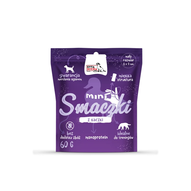 Syta Micha mini miękkie smaczki z kaczką 60 g