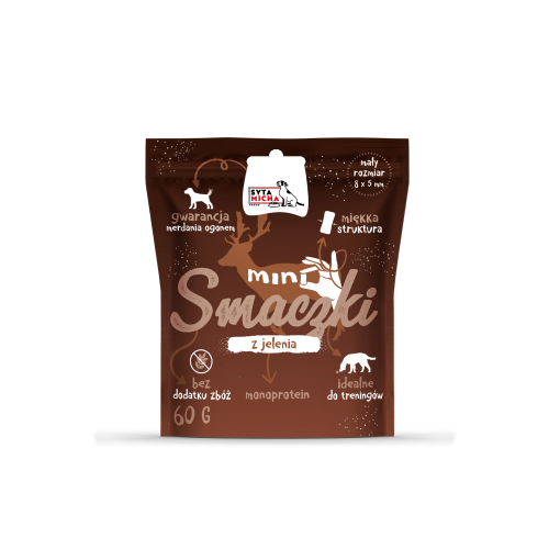 Syta Micha mini miękkie smaczki z jeleniem 60 g