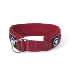 4cm RR Collar Soft Padded & Reflective BULLYBILLOWS obroża półzaciskowa dla psa burgund