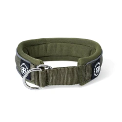 4cm RR Collar Soft Padded & Reflective BULLYBILLOWS obroża półzaciskowa dla psa khaki