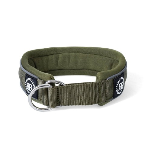 BullyBillows RR Collar Soft Padded – obroża khaki, szerokość 4 cm