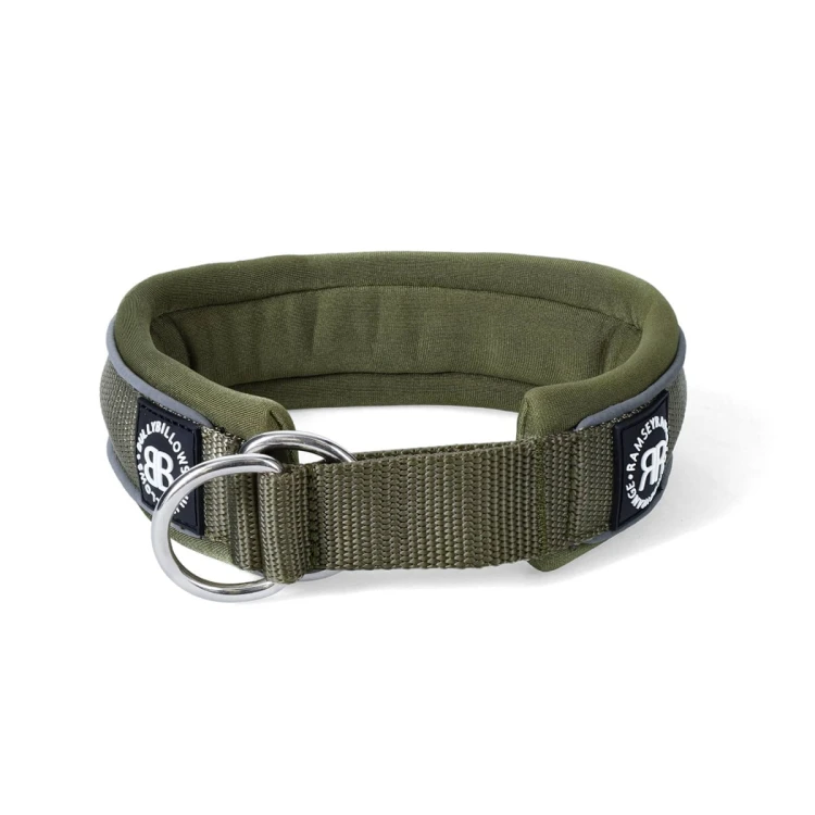 BullyBillows RR Collar Soft Padded – obroża khaki, szerokość 4 cm