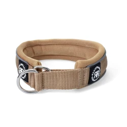 4cm RR Collar Soft Padded & Reflective BULLYBILLOWS obroża półzaciskowa dla psa beżowa