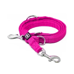 Double Ended Training Lead BULLYBILLOWS smycz przepinana dla psa 200cm fuksja