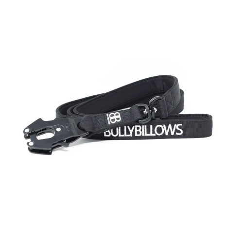 BullyBillows Swivel Combat Lead – smycz czarna, długość 140 cm