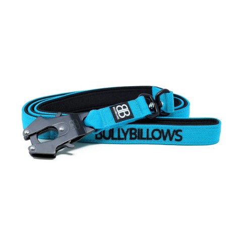 BullyBillows Swivel Combat Lead – smycz błękitna, długość 140 cm