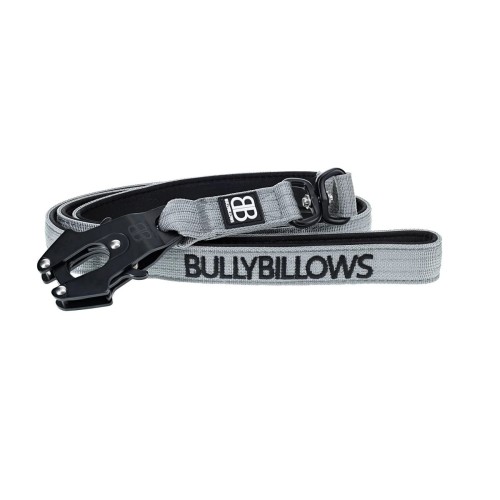BullyBillows Swivel Combat Lead – smycz szara, długość 140 cm