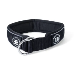 5cm RR Collar Soft Padded & Reflective BULLYBILLOWS obroża półzaciskowa dla psa czarna