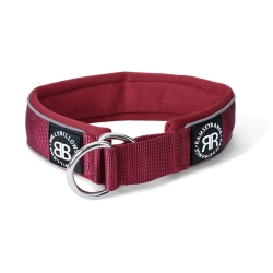 5cm RR Collar Soft Padded & Reflective BULLYBILLOWS obroża półzaciskowa dla psa burgund
