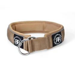 5cm RR Collar Soft Padded & Reflective BULLYBILLOWS obroża półzaciskowa dla psa beżowa