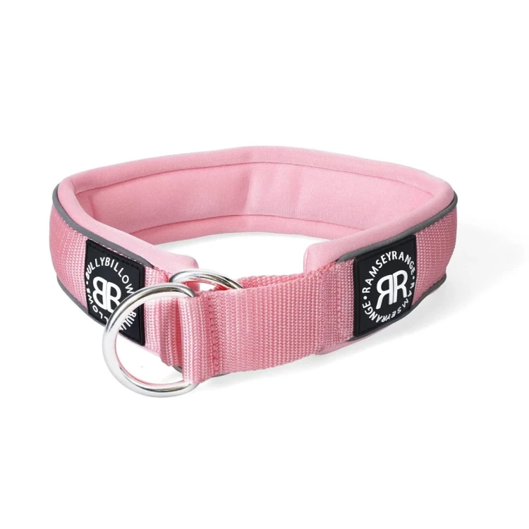 BullyBillows RR Collar Soft Padded – obroża różowa, szerokość 5 cm