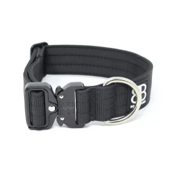 4cm Combat® Collar BULLYBILLOWS obroża dla psa z klamrą czarna