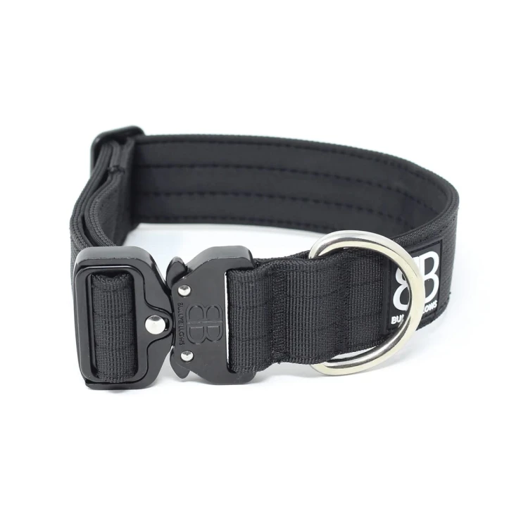 BullyBillows Combat Collar – obroża czarna, szerokość 4 cm