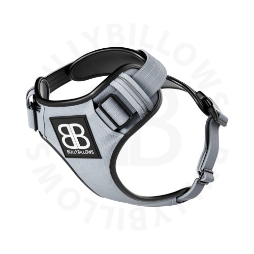 BullyBillows Premium Comfort Harness – szelki szare