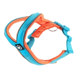 RR - Slip on Padded Comfort Harness BULLYBILLOWS- szelki dla psa- niebiesko-pomarańczowe