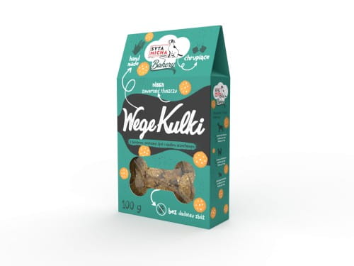 Syta Micha Wege Kulki 100 g – pudełko ciastek dla psa