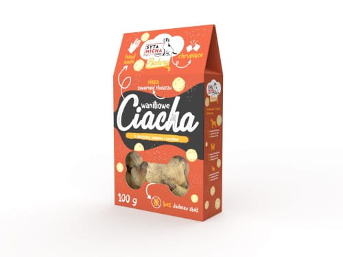 Syta Micha – waniliowe ciastka z dziczyzną, kokosem i morelą 100 g
