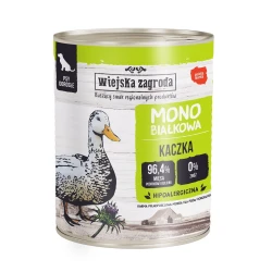 Kaczka 800g Wiejska Zagroda karma mokra monobiałkowa dla dorosłych psów wszystkich ras