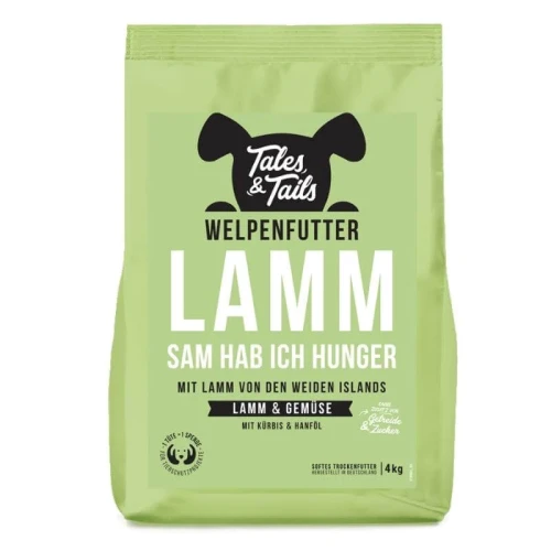 Tales & Tails Junior jagnięcina 4 kg – karma półwilgotna