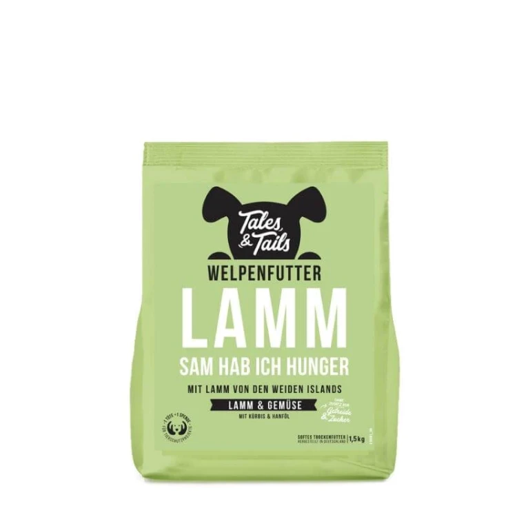 Tales & Tails Junior jagnięcina 1,5 kg – karma półwilgotna