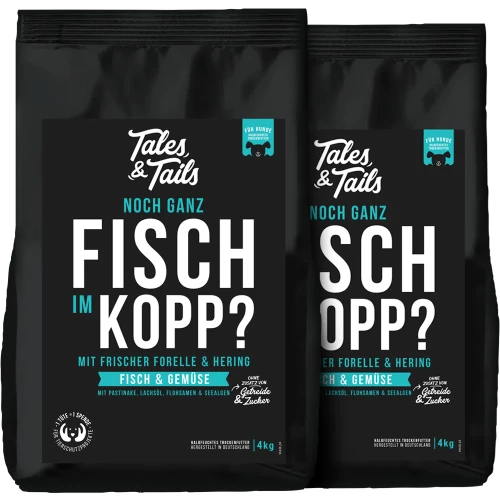 Tales & Tails ryby 8 kg – zestaw karmy półwilgotnej
