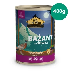 Bażant ze Śliwką 400g Pokusa Feel The Wild monoproteinowa karma dla psa